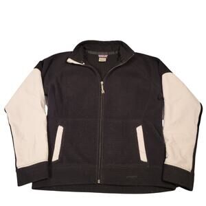 Patagonia Womens L Synchilla Jacket Full Zip Black Fleece Durable Hiking Outdoor